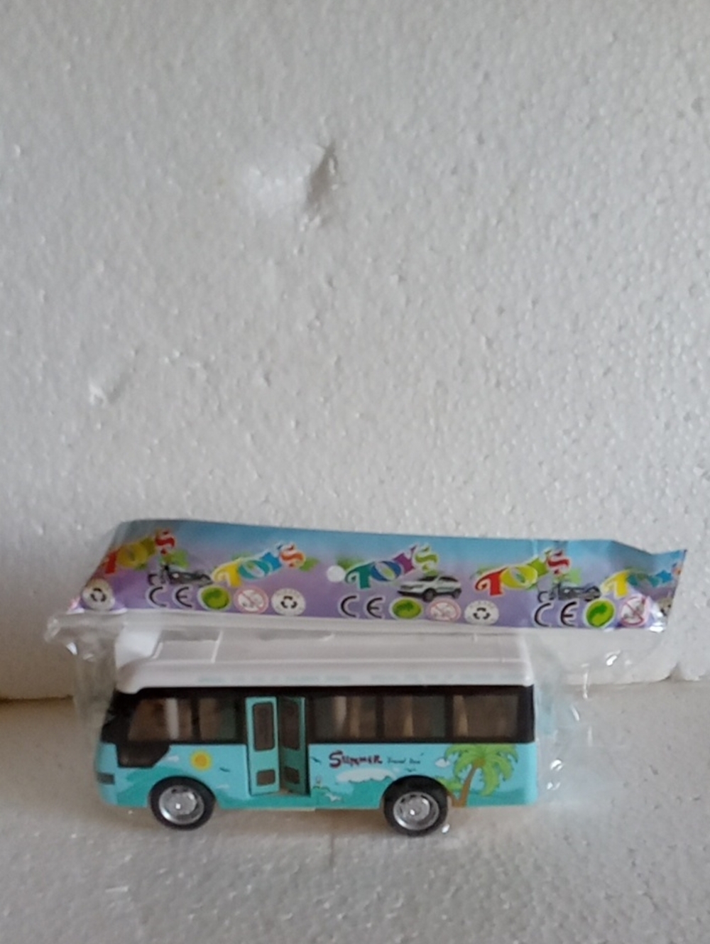 Summer Travel Bus Toy Is The Blue And White Mobile Vehicle New In Packaging